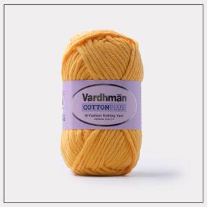 Orange Vardhman CottonPlus knitting yarn.