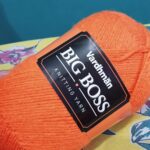 Orange Vardhman Big Boss knitting yarn.